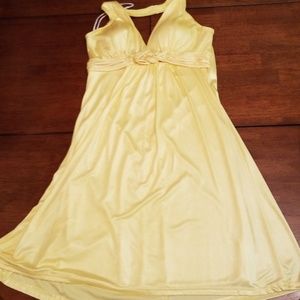 Yellow Halter Dress